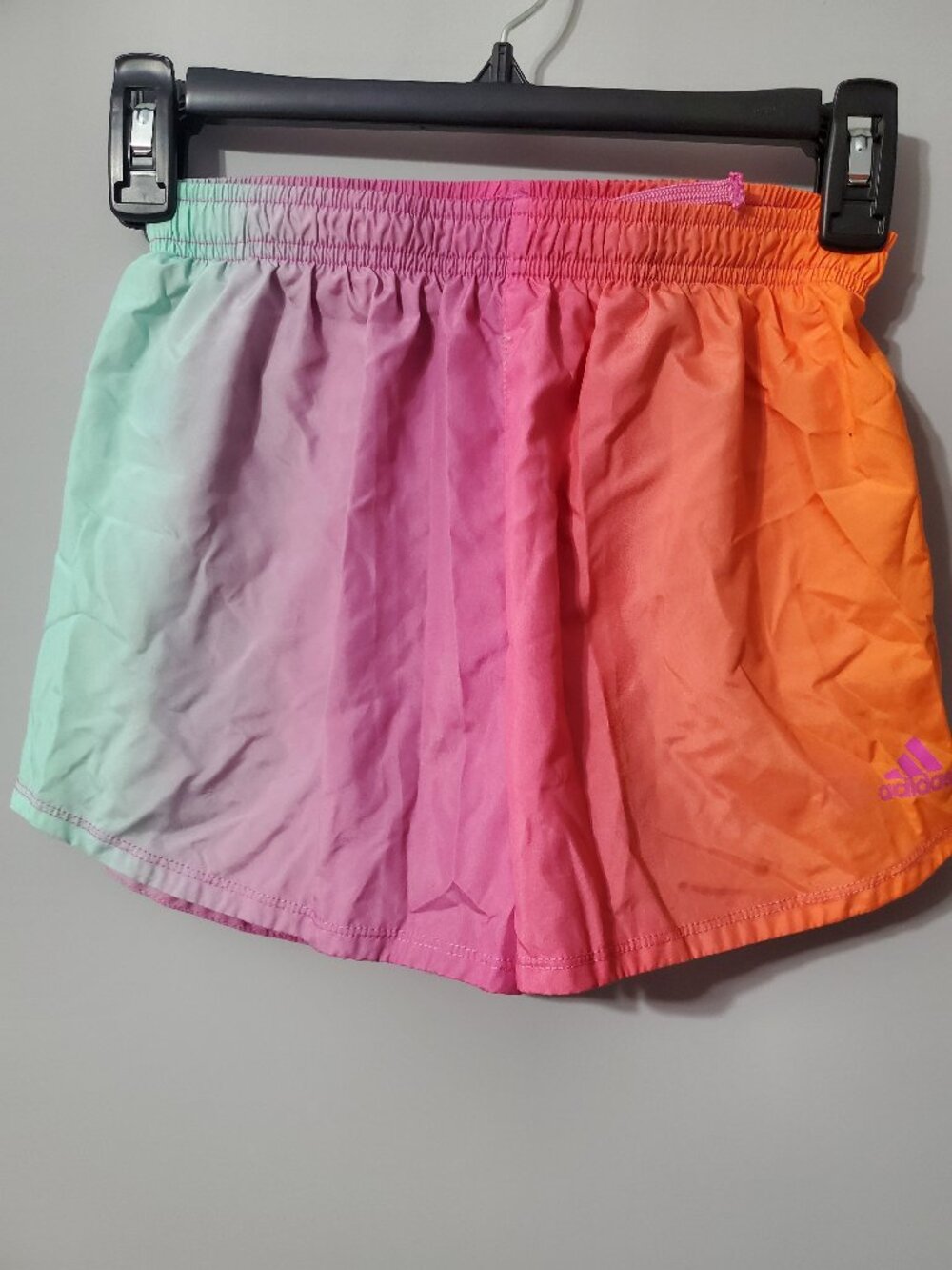 Adidas Girls Shorts Size M(10-12) Rainbow Bright NWOT